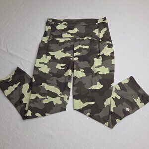 Lululemon Swift Speed High-Rise Crop Heritage 365 Camo Crispin Green Size 4